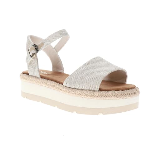 TOMS Women's Ronan Platform Ankle Strap Casual Sandals - Comfortable Casual Low Heel Sandals for Daily Wear
| TOMS Wome