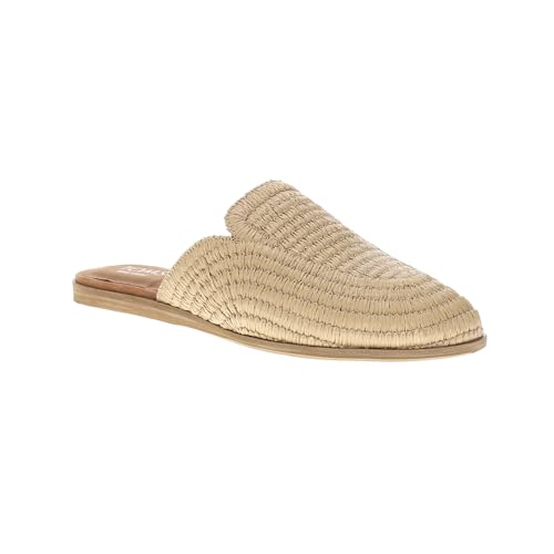 TOMS Women's Jade Raffia Mule Flats Casual Beige - Comfortable Shoes for Casual Wear